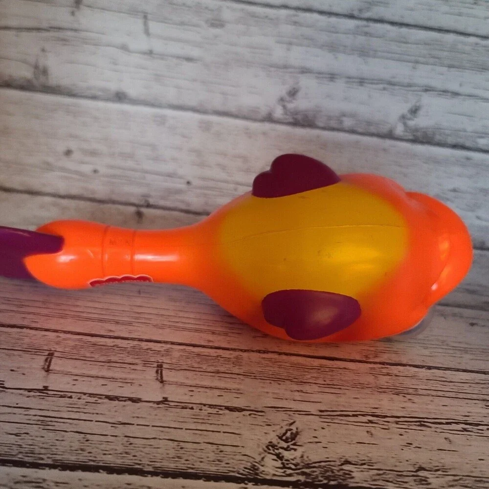 Fisher Price Googly Eye Fish Maraca Orange Red Yellow